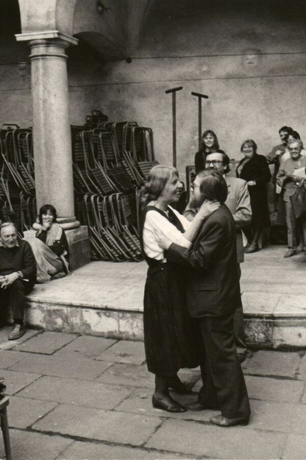 Adriena Šimotová, Jiří Valoch, Karel Moudrý, foto: Miloš Strnad